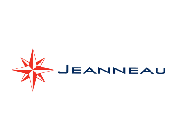 Logotipo de Jeanneau, fabricante de barcos y yates.