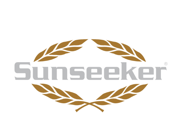 Logotipo de Sunseeker, fabricante británico de yates de lujo.