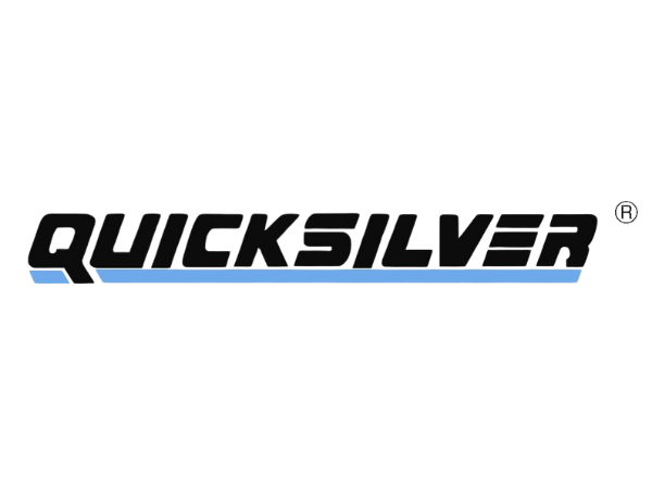 Logotipo de Quicksilver, fabricante de barcos de recreo y pesca.