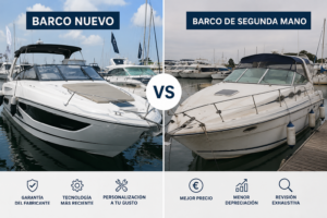 Barco nuevo o de segunda mano: comparación antes de comprar